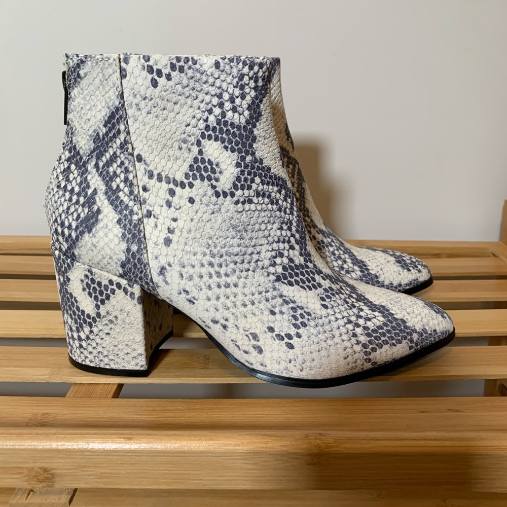Steve Madden Jillian Snake Print Ankle Boot